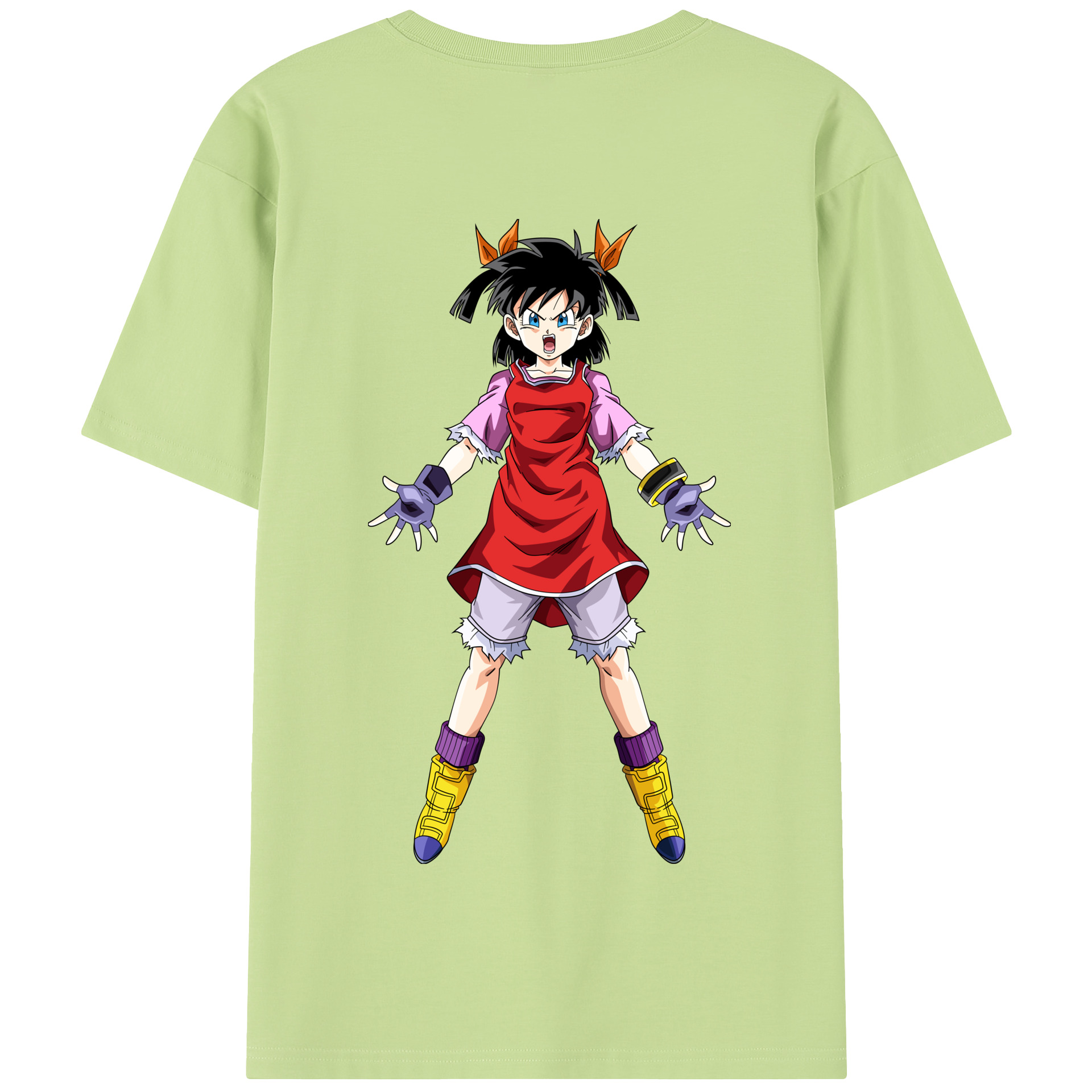 （画像用） ドラゴンボール パン DRAGON BALL Pan 綿100％半袖Tシャツ（背面プリント）
